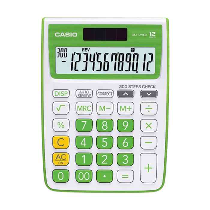 Casio MJ-12VCB-GN Check and Correct Desktop Calculator